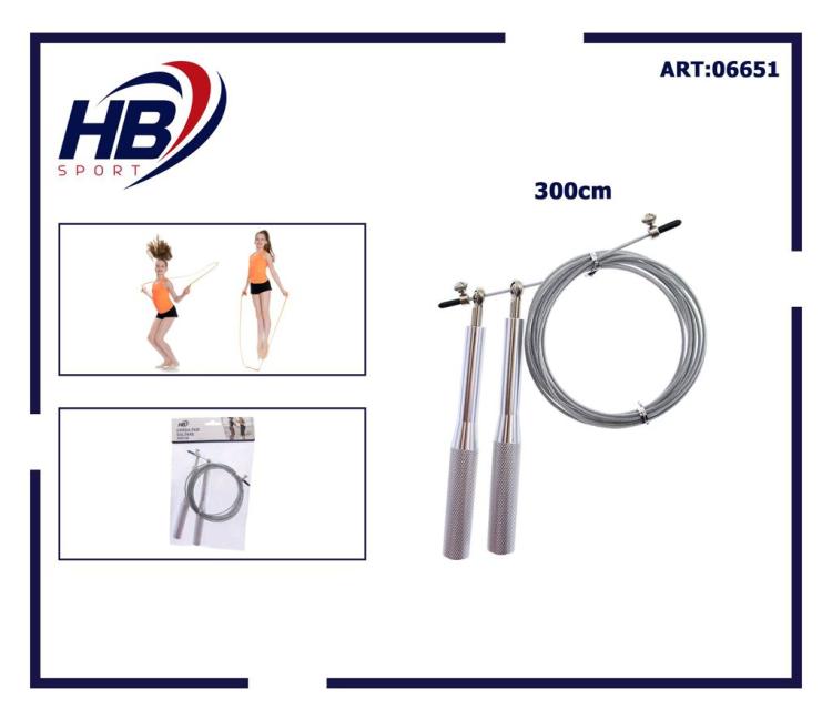 CORDA SALTO PER SALTARE PRO ACCIAIO CARDIO MMA CROSSFIT BOXING FITNESS SILVER
