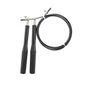 JUMP ROPE FOR JUMPING PRO STEEL PVC CARDIO MMA CROSSFIT BOXING FITNESS BLACK