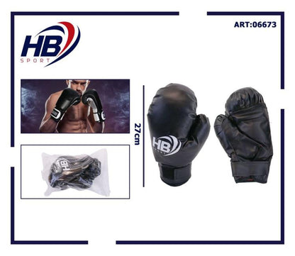 Hb Guantoni Da Boxe Coppia Guanti Pugilato Uomo Per Allenamento Con Sacco Neri