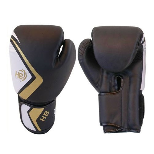 Hb Boxhandschuhe Paar Boxhandschuhe Herren Training Sandsack Wettkampf Schwarz Gold