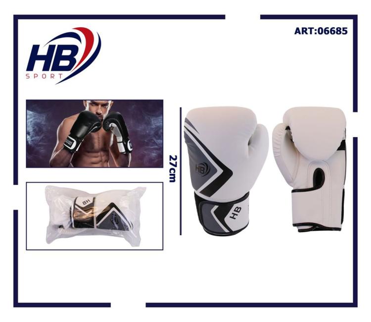 Hb Boxhandschuhe Paar Boxhandschuhe Herren Training Boxsack Wettkampf Weiß