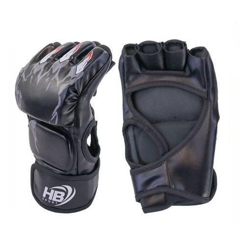 Halbfingerhandschuhe Boxhandschuhe/Trainingshandschuhe MMA Thai UFC | Schwarz