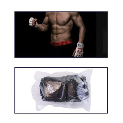 Halbfingerhandschuhe Boxhandschuhe/Trainingshandschuhe MMA Thai UFC | Schwarz