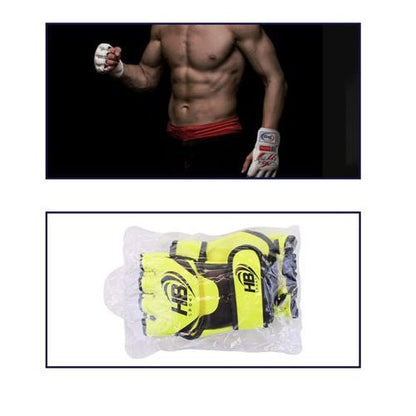 Guantoni Mma Guanti A Mezzo Dito Da Combattimento/Allenamento  Thai Ufc | Giallo