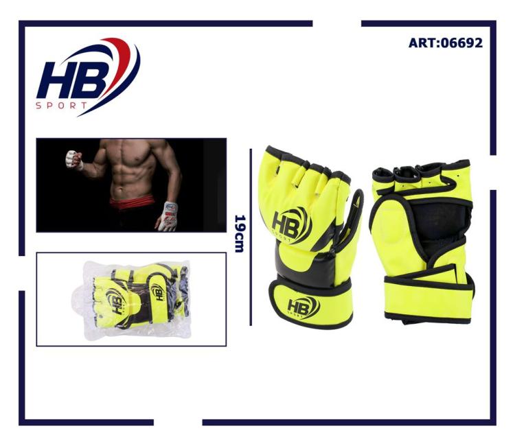 Guantoni Mma Guanti A Mezzo Dito Da Combattimento/Allenamento  Thai Ufc | Giallo