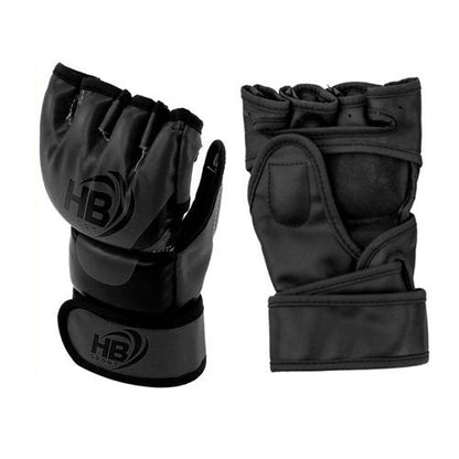 MMA Handschuhe Sparring Halbfinger Handschuhe Kampfsport Training Thai UFC | Schwarz