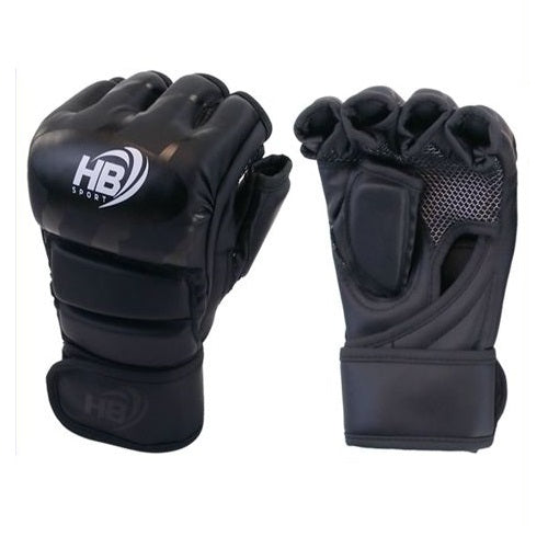 MMA-Handschuhe, Halbfinger-Kampf-/Trainingshandschuhe UFC Thai | Schwarz