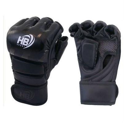 MMA-Handschuhe, Halbfinger-Kampf-/Trainingshandschuhe UFC Thai | Schwarz