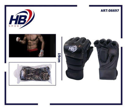 MMA-Handschuhe, Halbfinger-Kampf-/Trainingshandschuhe UFC Thai | Schwarz