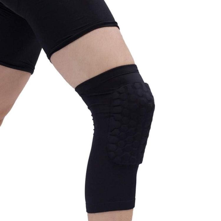 Kniebandage Elastische Bandage Knie Bequem Orthese Schutz Kompression (L)