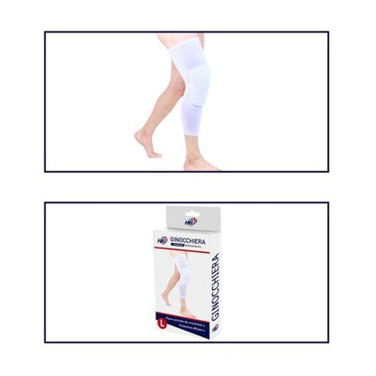 Kniebandage Elastischer Kniegurt Bequeme Kompressionsorthese Schutz (L)