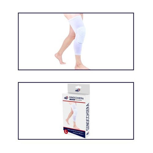 Kniebandage Elastischer Kniegurt Bequeme Kompressionsbandage Schutz (XL)