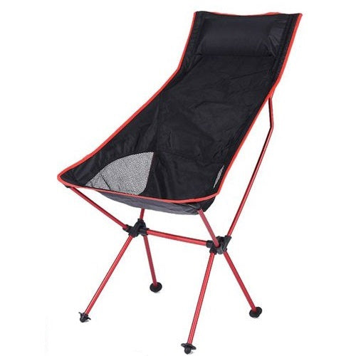 Faltbarer Campingstuhl Tragbare Tasche Strand Angeln Jagen Outdoor (Rot)