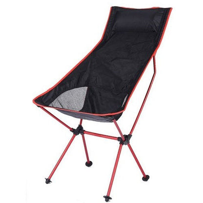 Faltbarer Campingstuhl Tragbare Tasche Strand Angeln Jagen Outdoor (Rot)