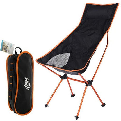 Klappstuhl Camping Tragetasche Strand Angeln Jagd Outdoor Orange