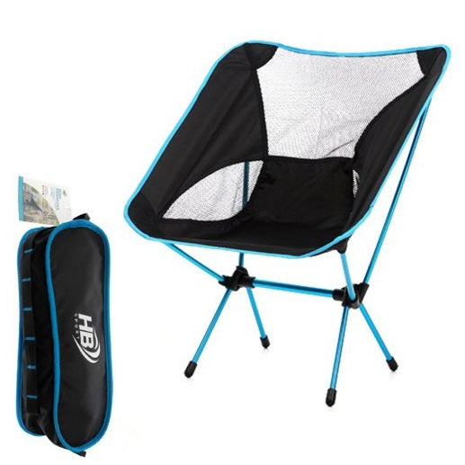 Klappstuhl Camping Tragetasche Strand Angeln Jagd Outdoor Hellblau