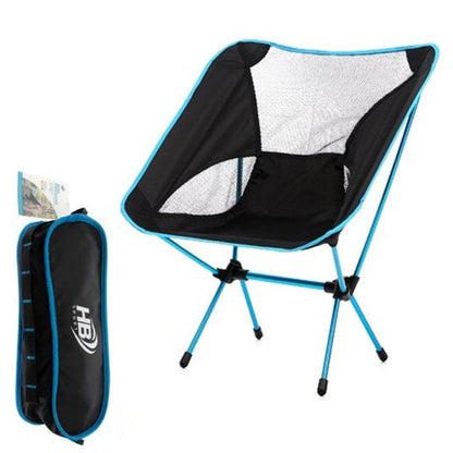 Klappstuhl Camping Tragetasche Strand Angeln Jagd Outdoor Hellblau