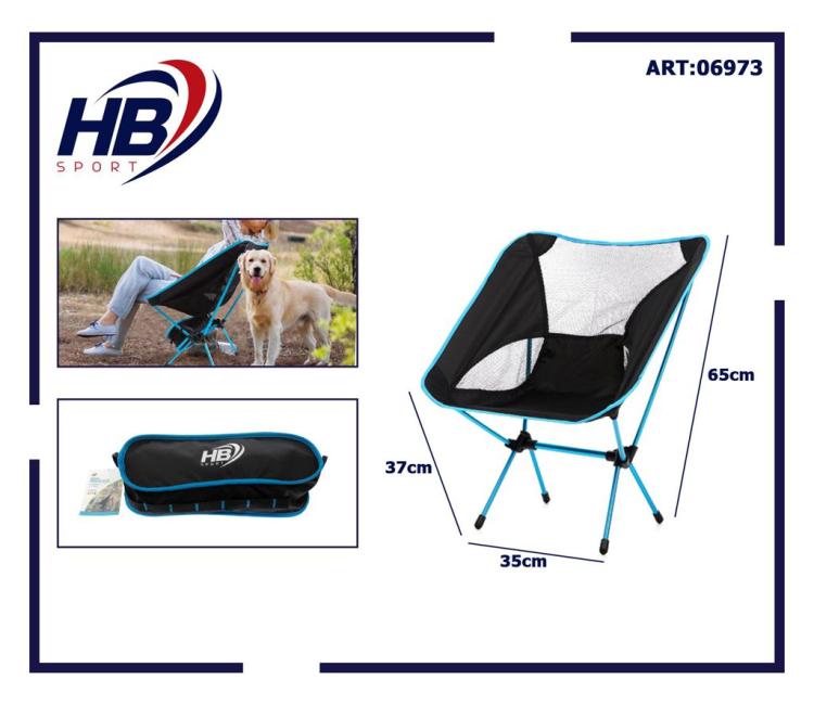 Klappstuhl Camping Tragetasche Strand Angeln Jagd Outdoor Hellblau