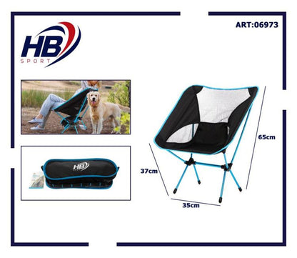 Klappstuhl Camping Tragetasche Strand Angeln Jagd Outdoor Hellblau