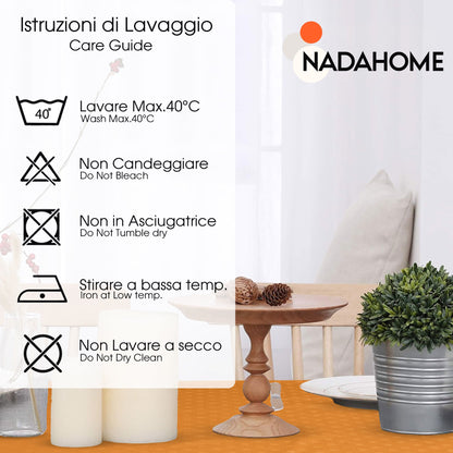 Tovaglia da Tavola 6 Posti tinta unita in Cotone Damina 0699