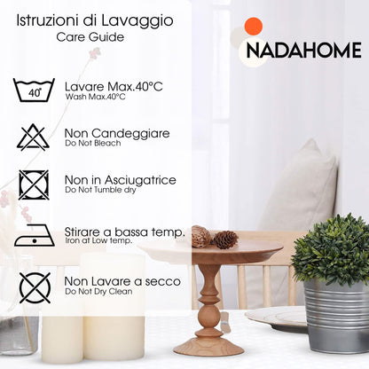 Tovaglia da Tavola 24 Posti tinta unita in Cotone Damina 3059