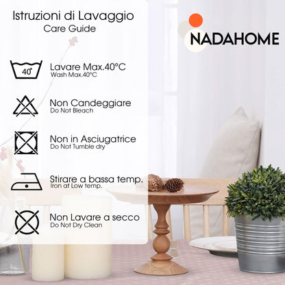 Tovaglia da Tavola 12 Posti tinta unita in Cotone Damina 0700