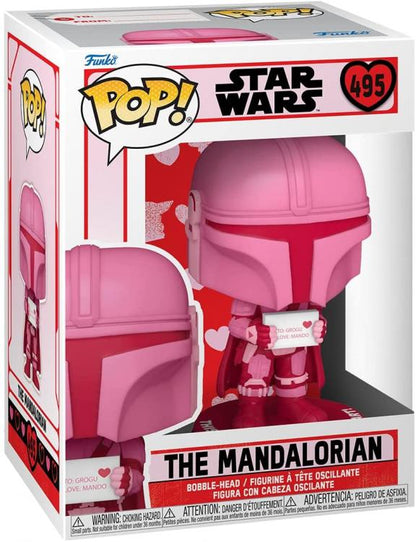 Funko Pop! Star Wars – Valentines S2 The Mandalorian (495) Vinyl Figur 9cm