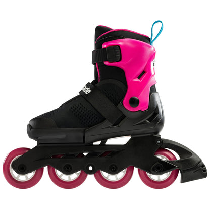 Rollerblade pattino in linea da ragazza Microblade Free 072218007Y9 nero-rosa