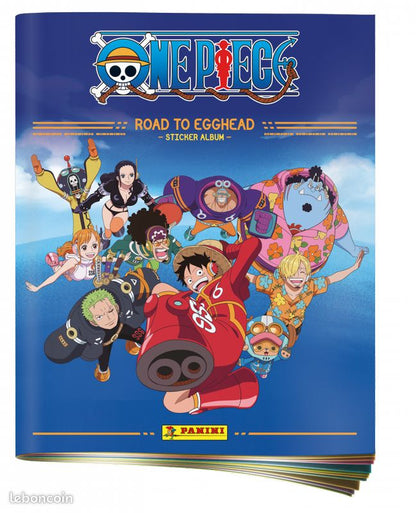 Panini One Piece Road Egghead Starter Set Album + 5 Bustine Stickers Figurine