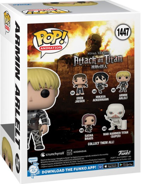 Funko Pop ! Animation Attack On Titan S5 - (1447) Armin Arlert Special Edition