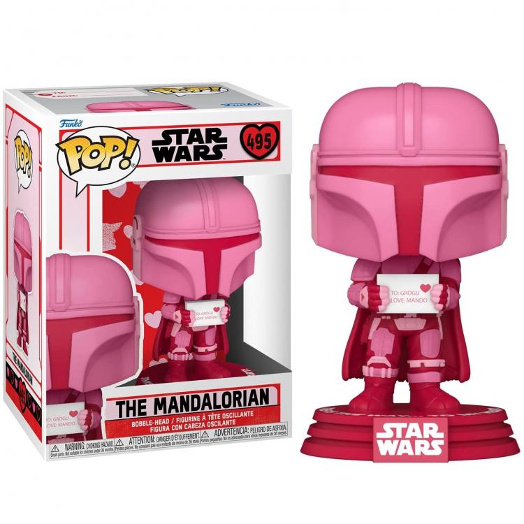 Funko Pop! Star Wars – Valentines S2 The Mandalorian (495) Vinyl Figur 9cm