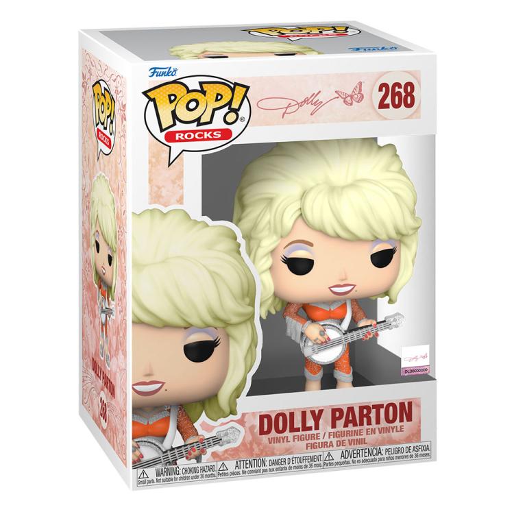 Funko Pop! Rocks - Dolly Parton (268) Vinylfigur Rock Music 9cm auf Lager