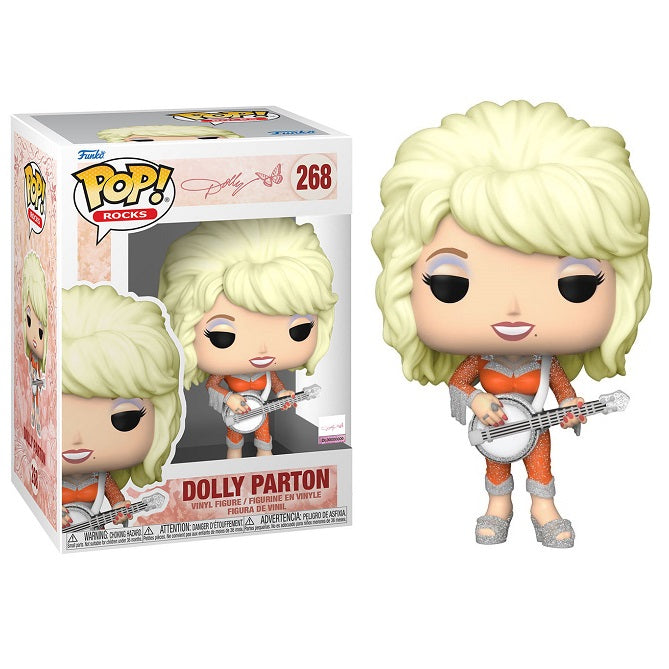 Funko Pop! Rocks - Dolly Parton (268) Vinylfigur Rock Music 9cm auf Lager