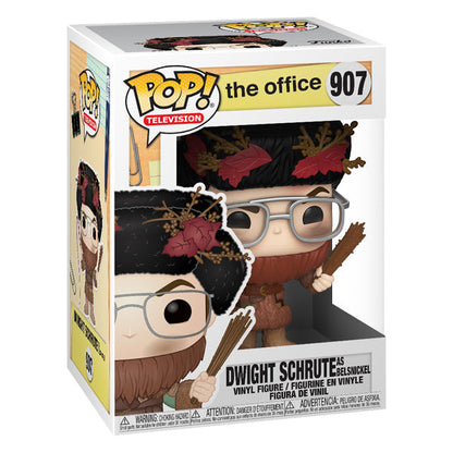 Funko Pop ! Tv The Office - (907) Dwight Schrute As Belsnickel Figure Vinyl 9Cm