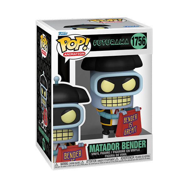 Funko Pop ! Animation Futurama - (1756) Matador Bender Vinyl Figure 9Cm