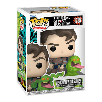 Funko Pop ! Animation The Real Ghost Busters (1785) Venkman With Slimer Figure