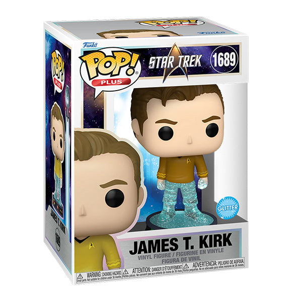Funko Pop! Star Trek Transporter – (1689) James T. Kirk Figur Glitzer 9cm