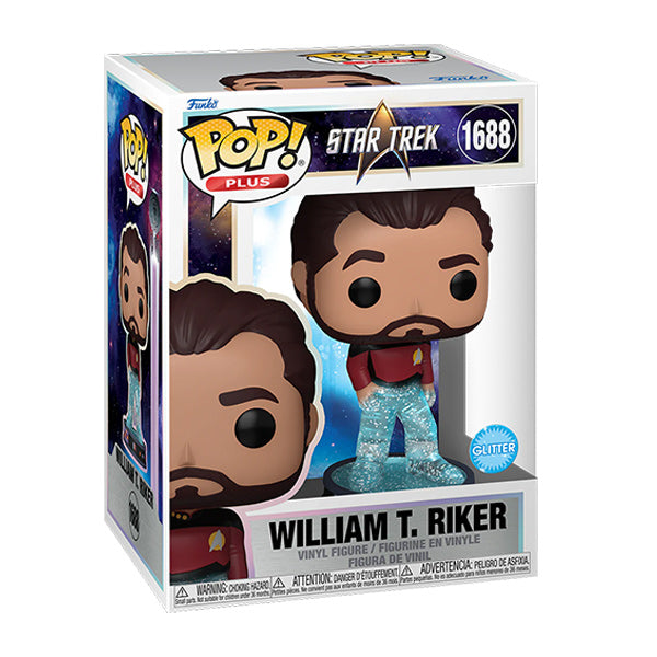 Funko Pop! Plus Star Trek Transporter – (1688) William T. Riker Figur Glitzer