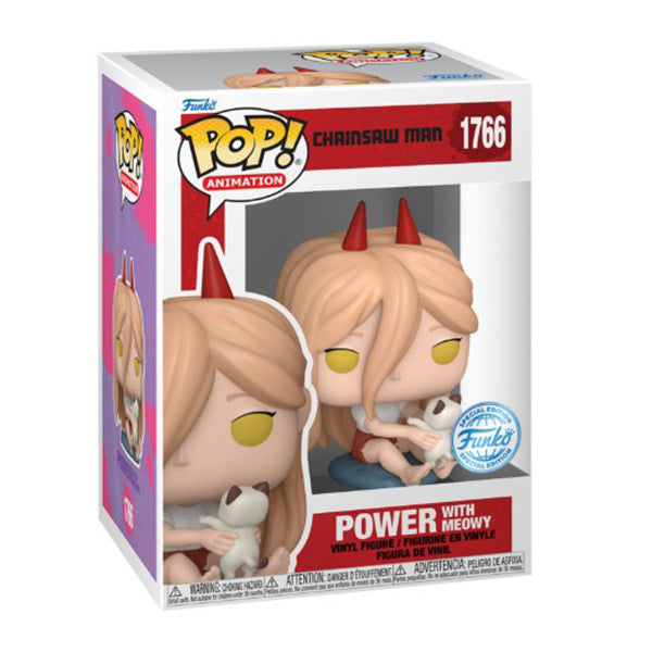 Funko Pop! Animation - Chainsaw Man (1766) Power w/ Meowy Cat EXM 9cm