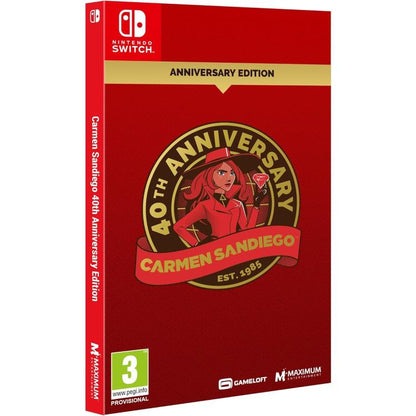 Carmen Sandiego: 40th Anniversary Edition Nintendo Switch EU Videospiel NS Ita