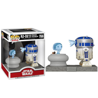 Funko Pop! Star Wars – R2-D2 und Prinzessin Leia (766) Deluxe Actionfigur Film