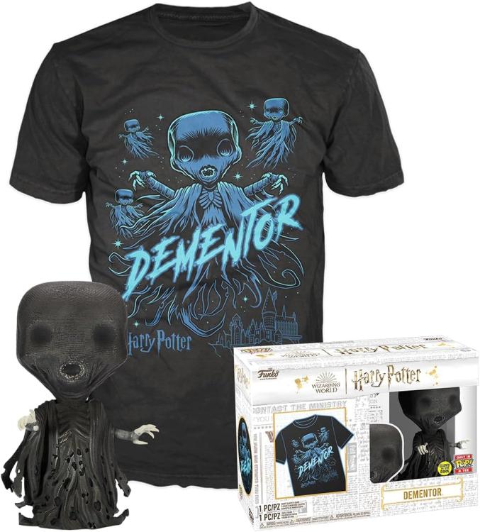 Funko Pop!+Tees Harry Potter Dementor Figur (leuchtet im Dunkeln) - T-Shirt XL