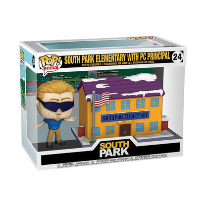 Funko Pop! Town South Park – (24) Elementary mit PC Principal Figur 25cm