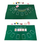 Green Tablecloth for Texas Hold'em Poker Blackjack Chips Cards 60x90