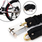 CHAIN + ANTI-THEFT METAL PADLOCK FOR SCOOTER MOTORCYCLE BICYCLE COATED 3 KEYS