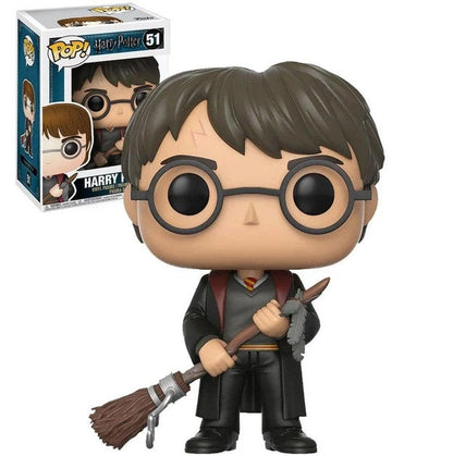Funko Pop! Harry Potter – (51) Harry Potter mit Feuerblitz und Feder Vinylfigur