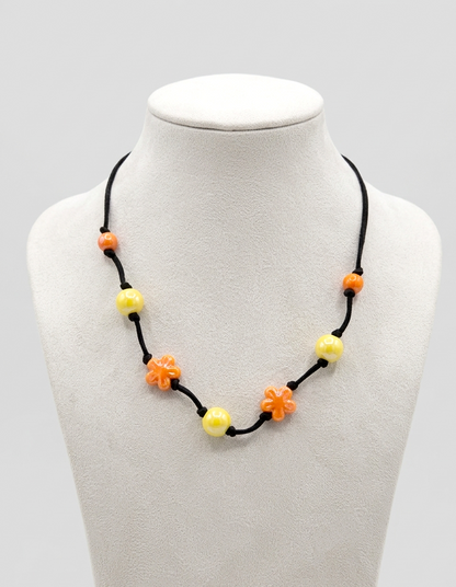 Collana "Sinfonia di Primavera" in Ceramica e Acciaio