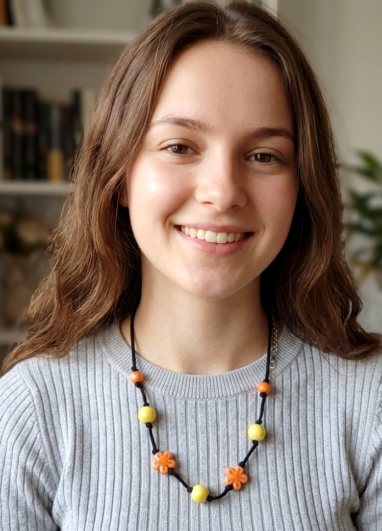 Collana "Sinfonia di Primavera" in Ceramica e Acciaio