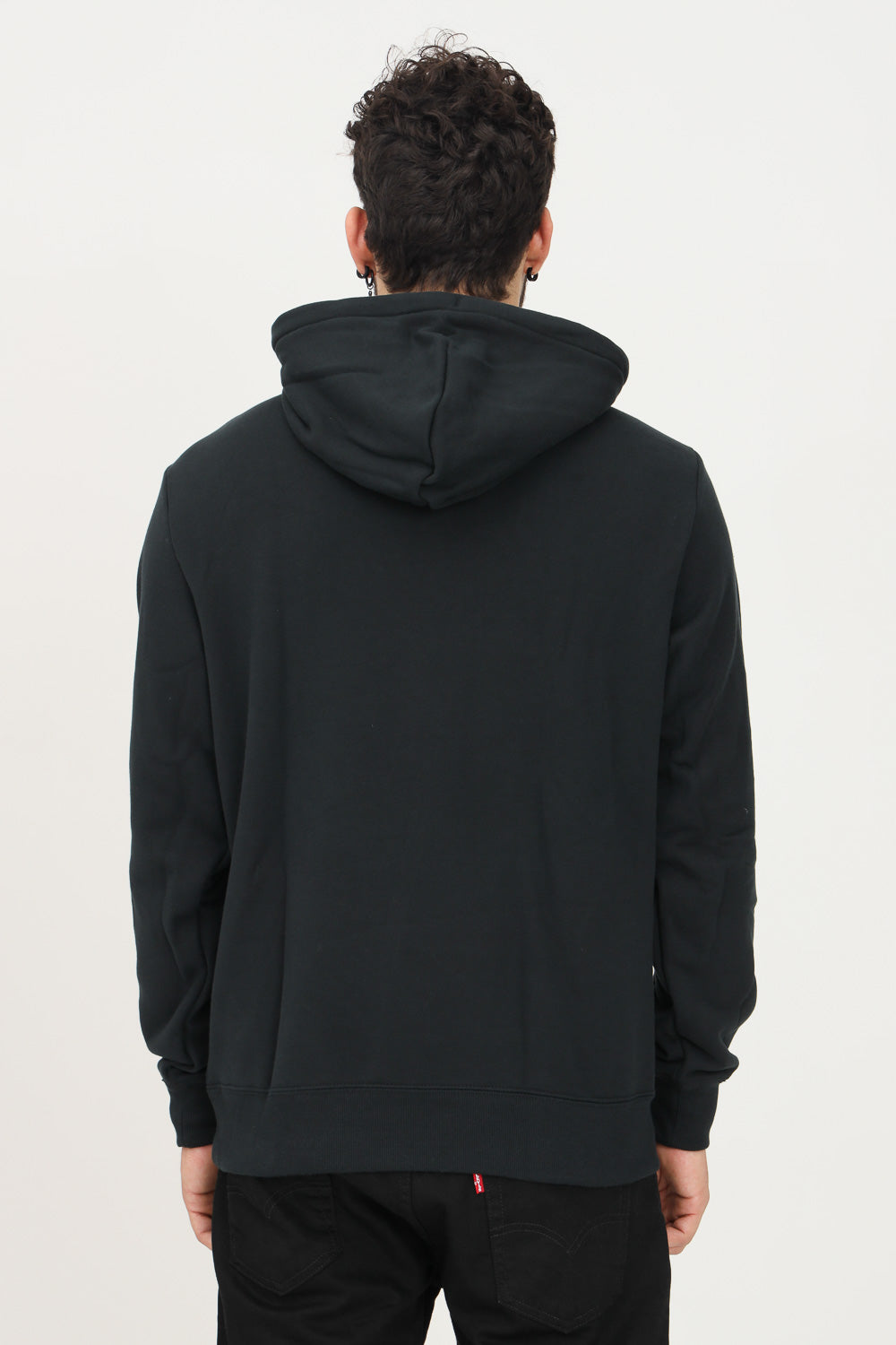 Converse felpa con cappuccio da uomo Sweatshirt All Star 10023305-001 nero