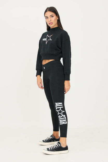 Converse pantalone sportivo da donna Leggings All Star 10023331-A01 nero